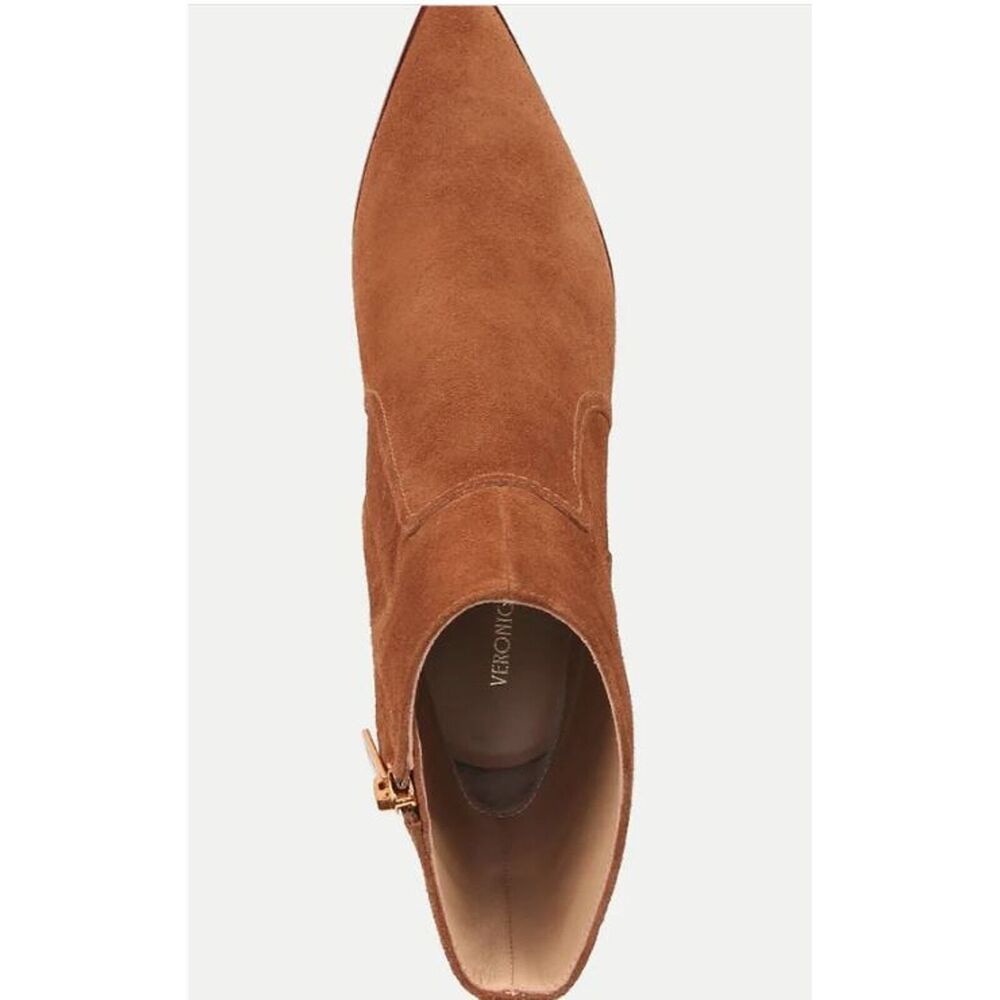 Veronica Beard Women's Logan Suede Booties Boots Hazelwood NIB 498 9.5 - Picture 4 of 16